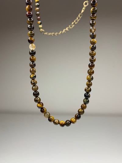 Tiger's Eye Beaded Necklace